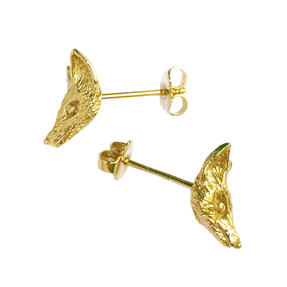 fox simple piercings/ gold