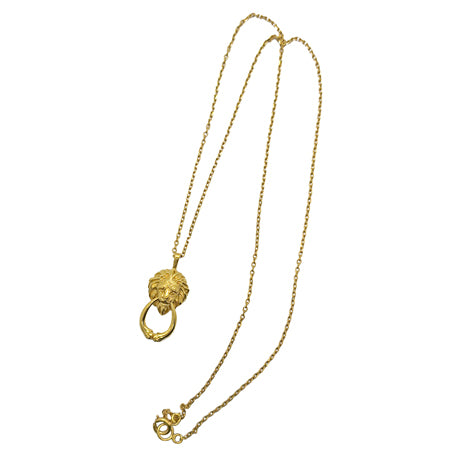 "heurtoir" lion necklace/ gold