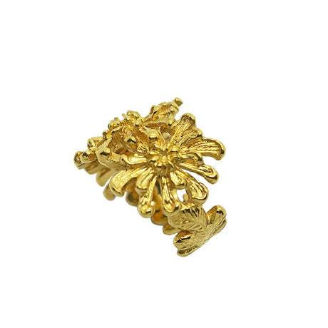 Bague chrysanthèmes / or