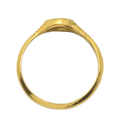 eye ring brown diamond/ gold