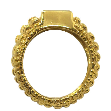 garnet ring/ gold