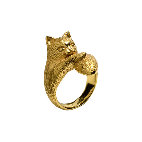 Fat cat ring/ gold