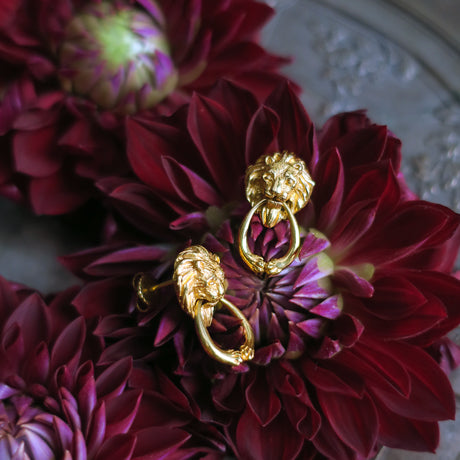 " heurtoir" lion piercings/ gold