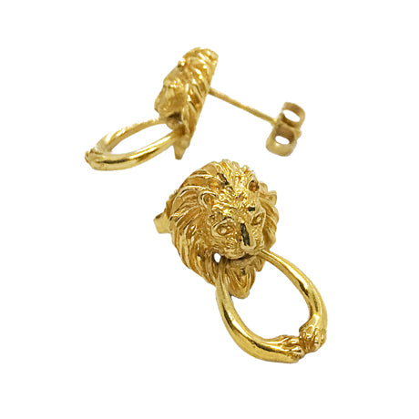 " heurtoir" lion piercings/ gold