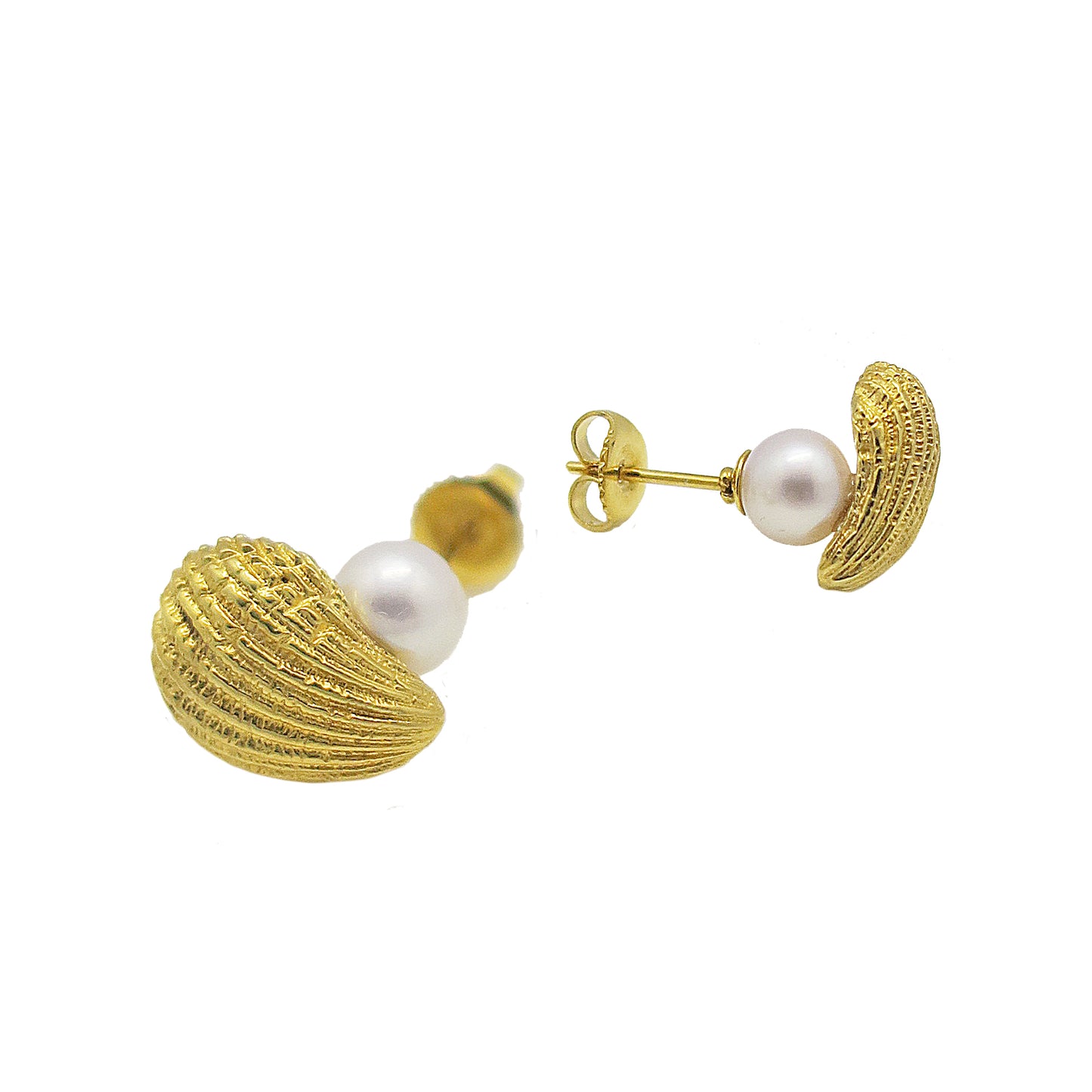Piercings coquillages et perles/or